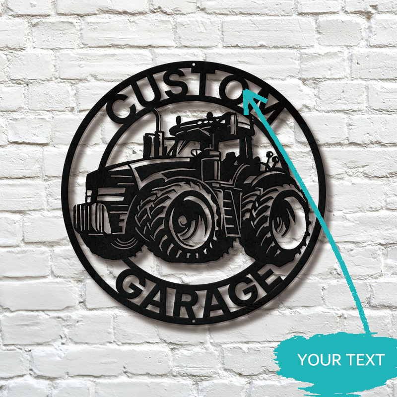 Personalized Garage Metal Sign │ Custom Car Wall Art Decor