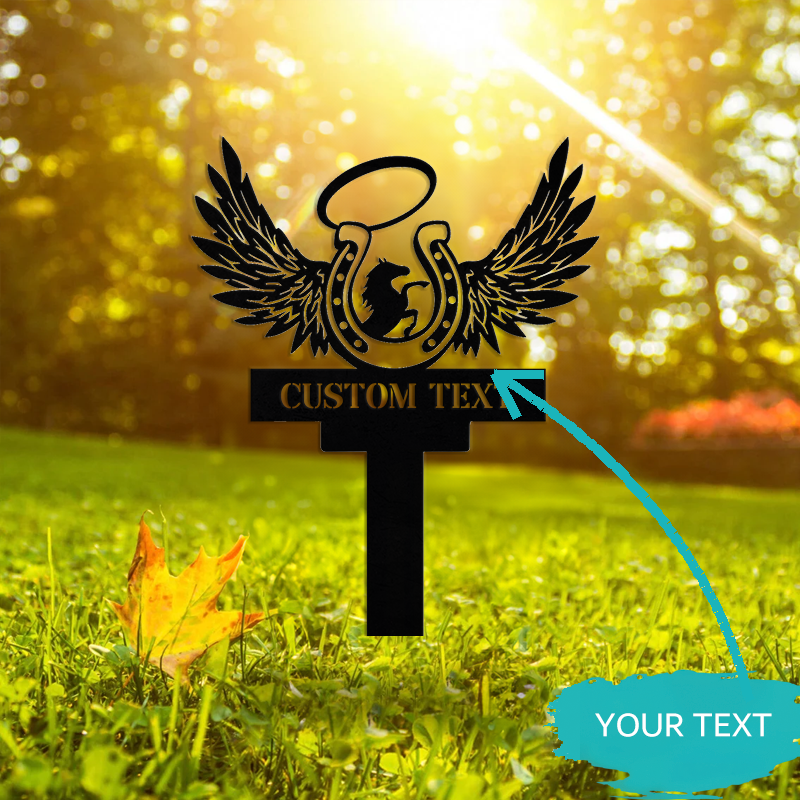 Custom Garden Metal Stake │ Elegant Silhouette Design
