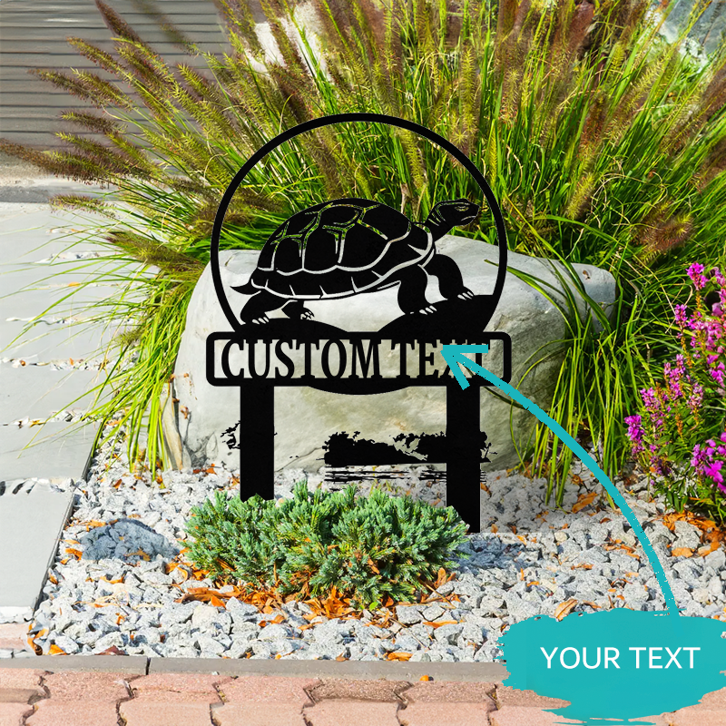 Custom Garden Metal Stake │ Elegant Silhouette Design