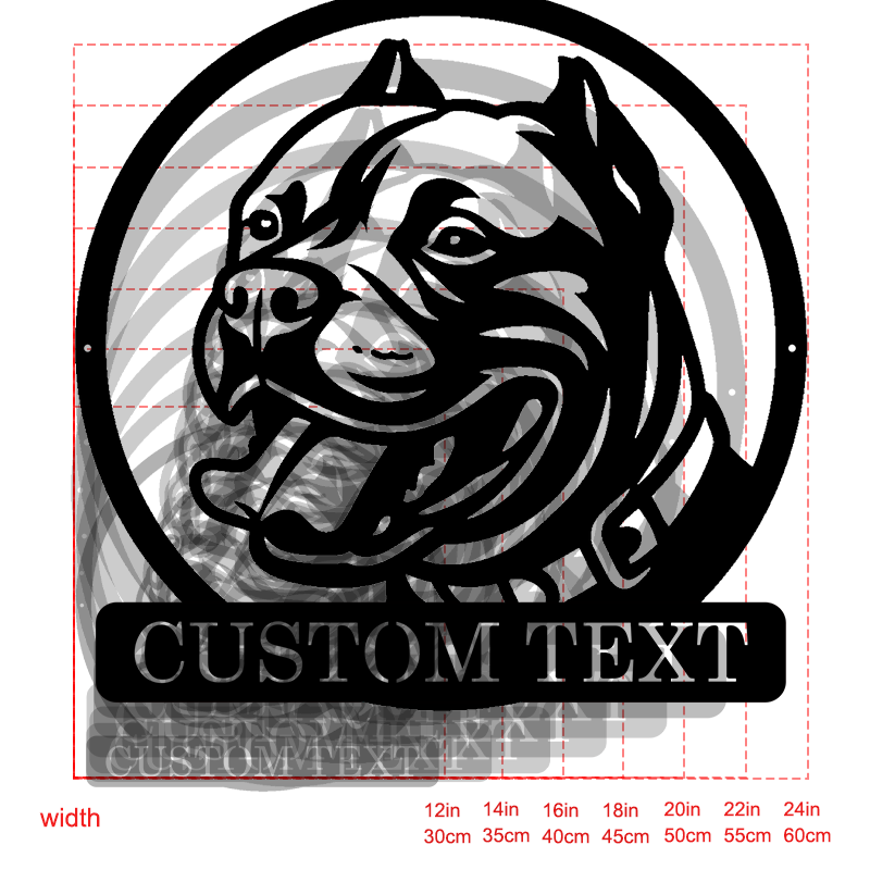 Personalized Pet Portrait Metal Sign │ Modern B&W Dog Memorial Art