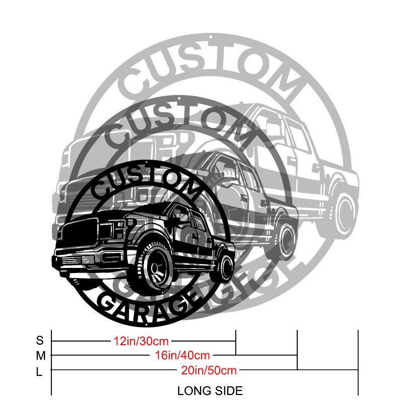 Personalized Garage Metal Sign │ Custom Car Wall Art Decor