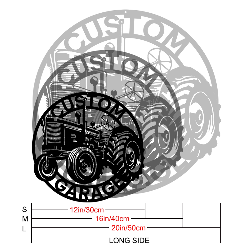 Personalized Garage Metal Sign │ Custom Car Wall Art Decor