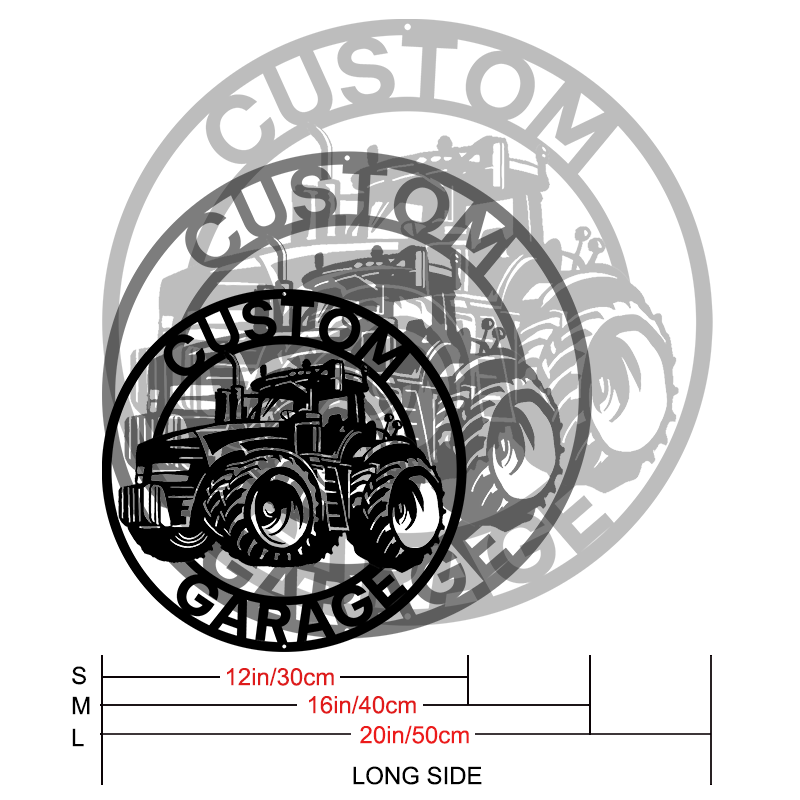 Personalized Garage Metal Sign │ Custom Car Wall Art Decor