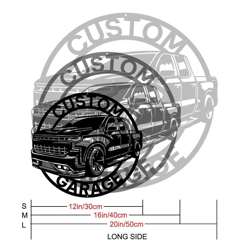 Personalized Garage Metal Sign │ Custom Car Wall Art Decor