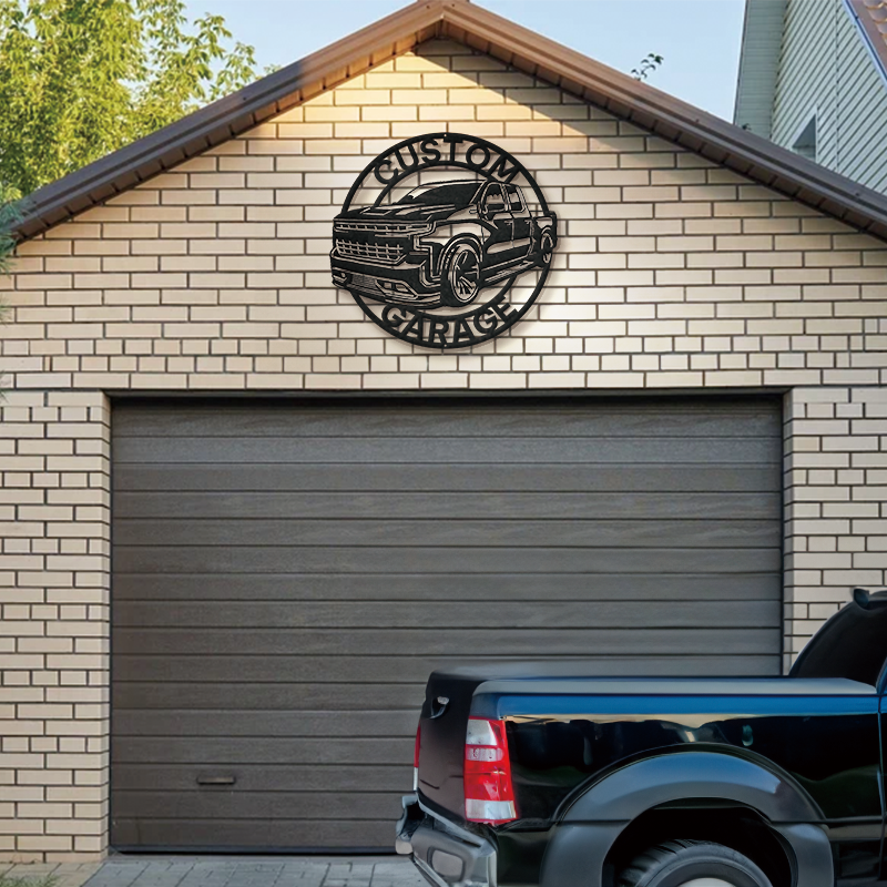 Personalized Garage Metal Sign │ Custom Car Wall Art Decor