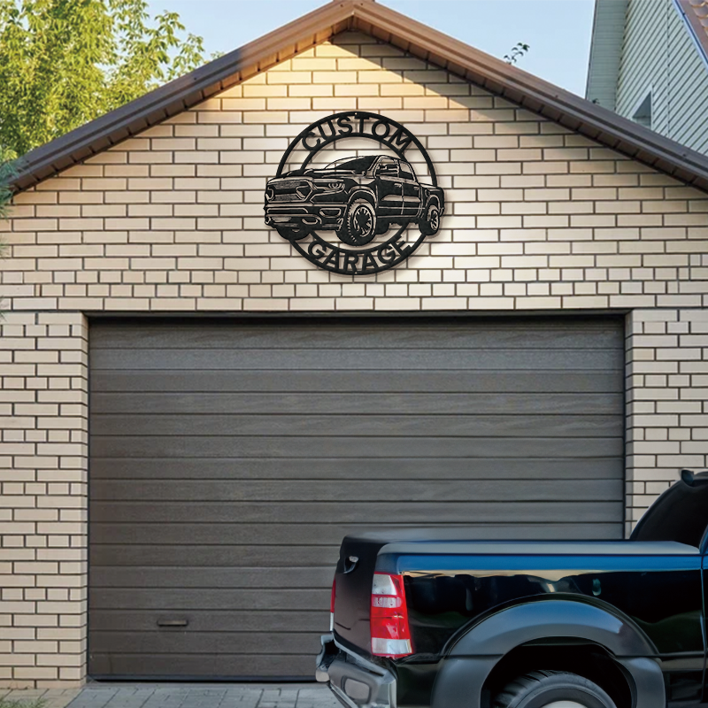 Personalized Garage Metal Sign │ Custom Car Wall Art Decor