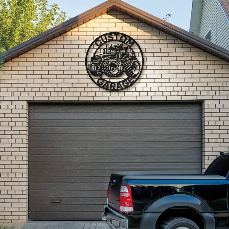 Personalized Garage Metal Sign │ Custom Car Wall Art Decor