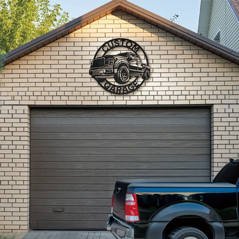 Personalized Garage Metal Sign │ Custom Car Wall Art Decor