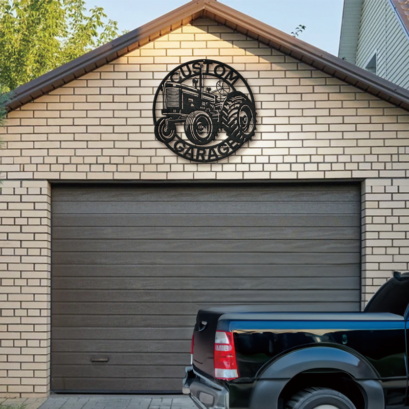 Personalized Garage Metal Sign │ Custom Car Wall Art Decor