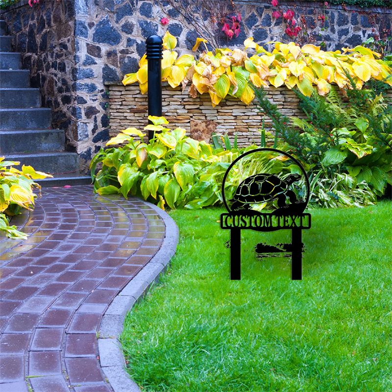 Custom Garden Metal Stake │ Elegant Silhouette Design