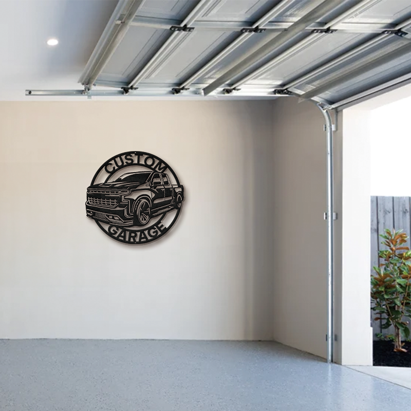 Personalized Garage Metal Sign │ Custom Car Wall Art Decor