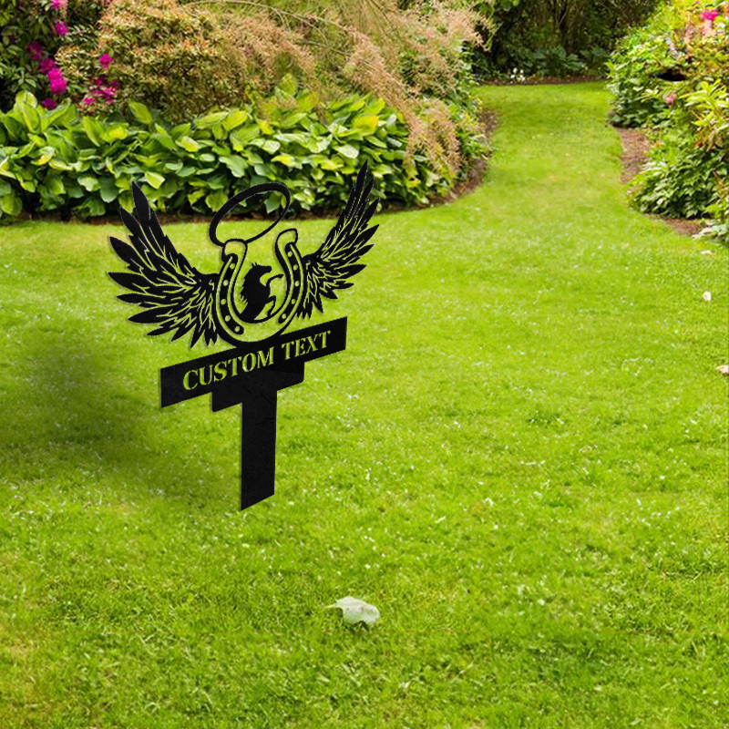 Custom Garden Metal Stake │ Elegant Silhouette Design