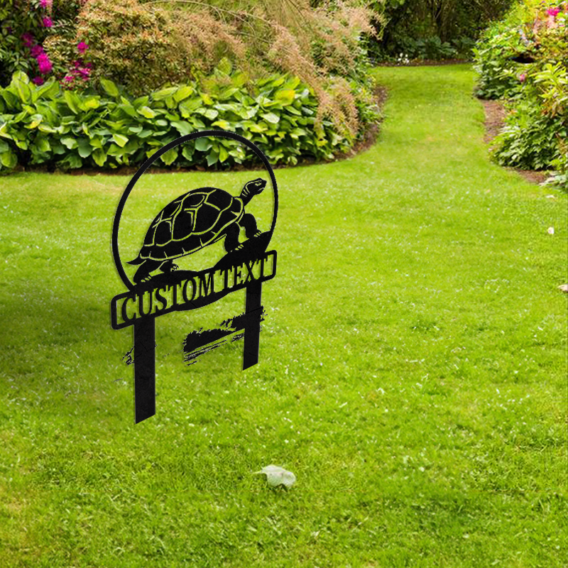 Custom Garden Metal Stake │ Elegant Silhouette Design