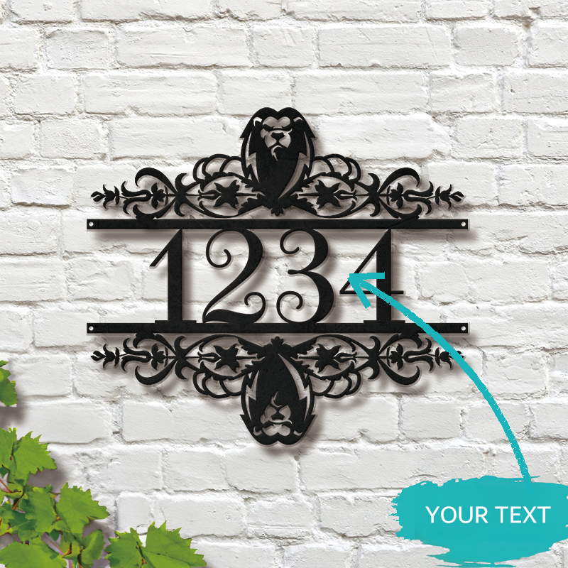 Metal Address Sign