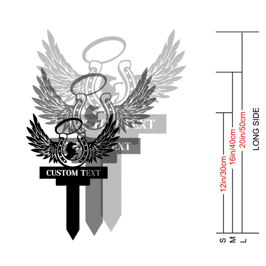 Custom Garden Metal Stake │ Elegant Silhouette Design