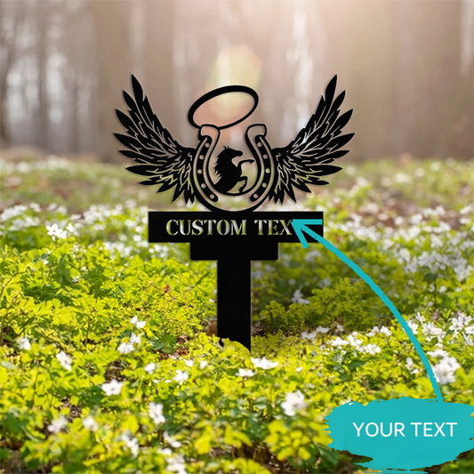 Custom Garden Metal Stake │ Elegant Silhouette Design