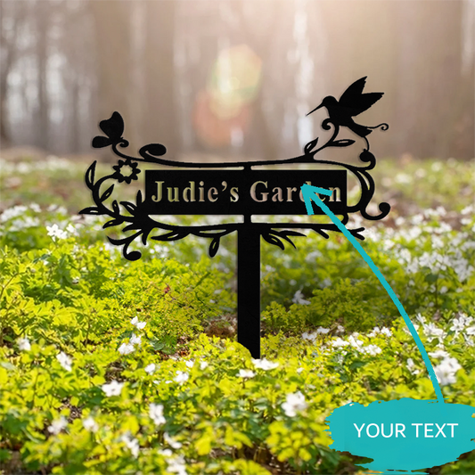Custom Garden Metal Stake │ Elegant Silhouette Design