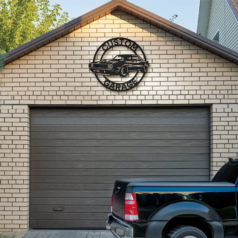 Personalized Garage Metal Sign │ Custom Car Wall Art Decor