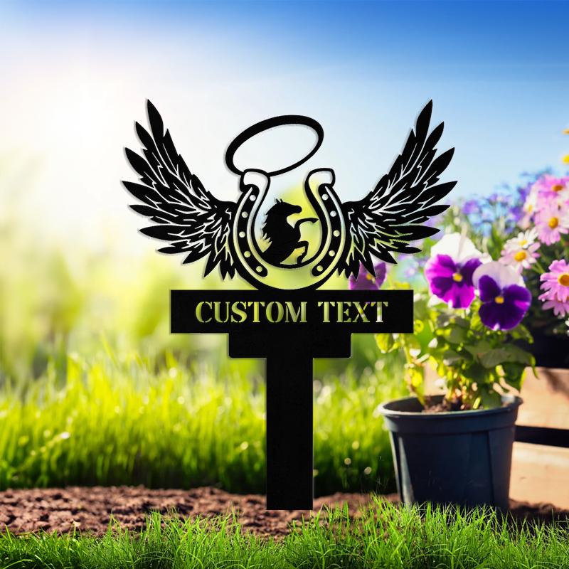 Custom Garden Metal Stake │ Elegant Silhouette Design